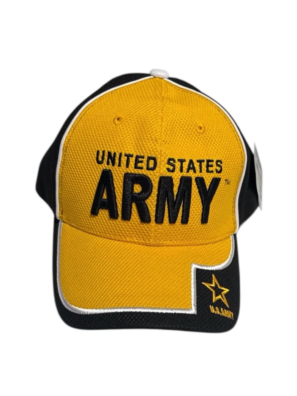 U.S. Army Yellow & Black Embroidered Star Cap